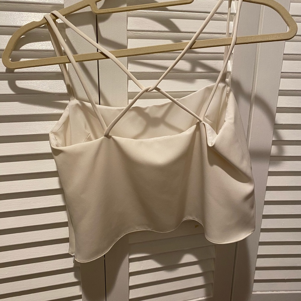 Milly White Crop top